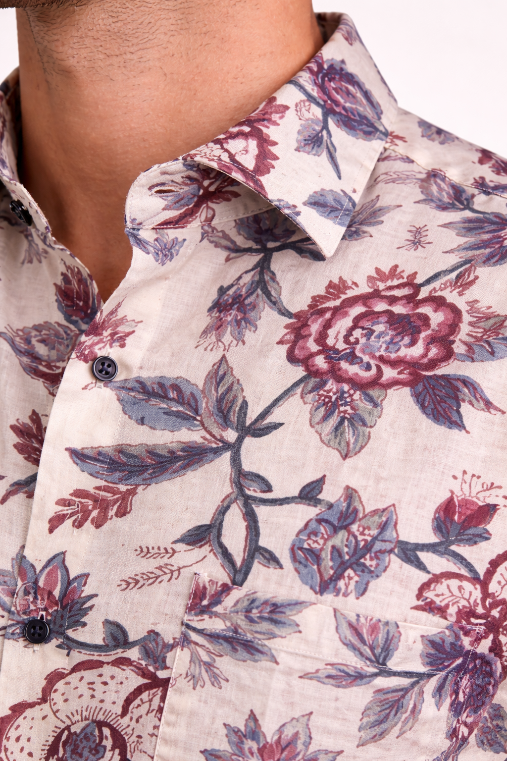 Heritage Floral Jaipuri Shirt – Premium Summer Cotton