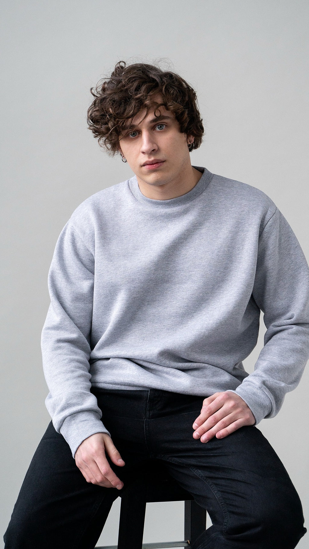 Dark gray sweatshirt