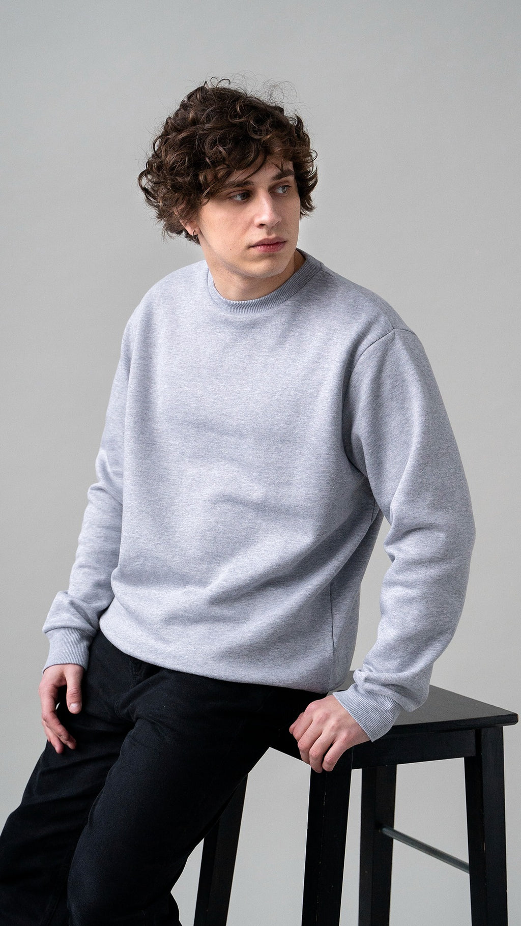 Dark gray sweatshirt