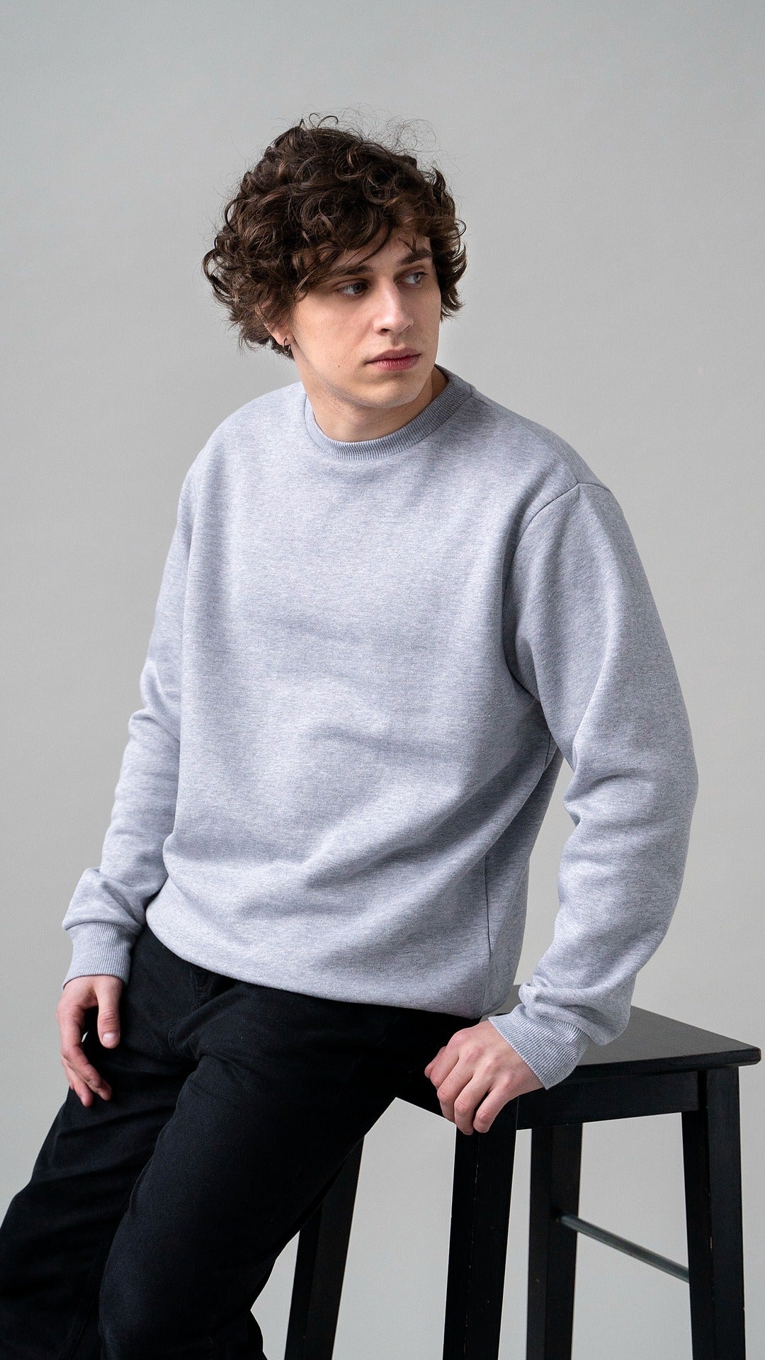 Dark gray sweatshirt